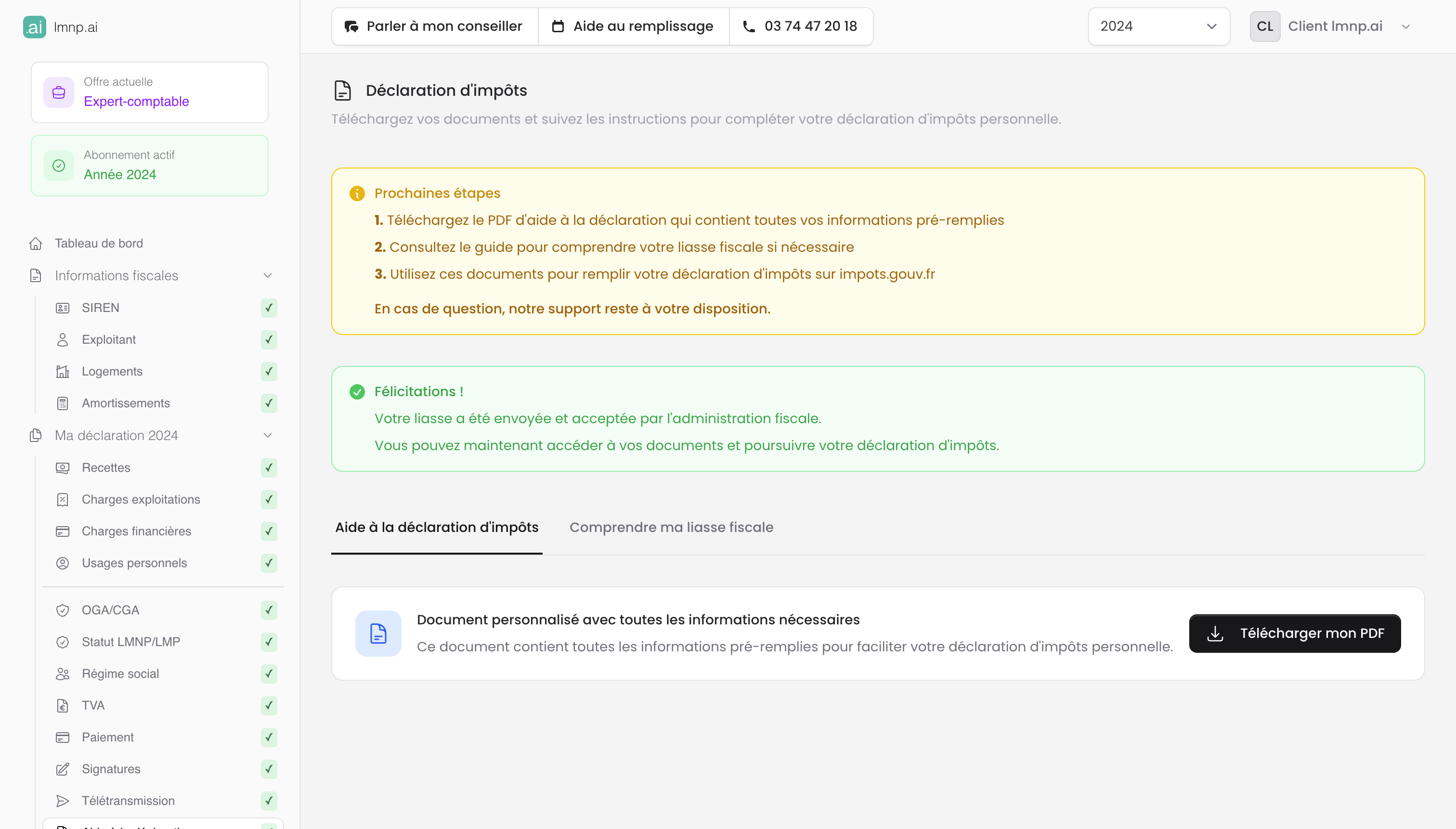 Aide à la déclaration