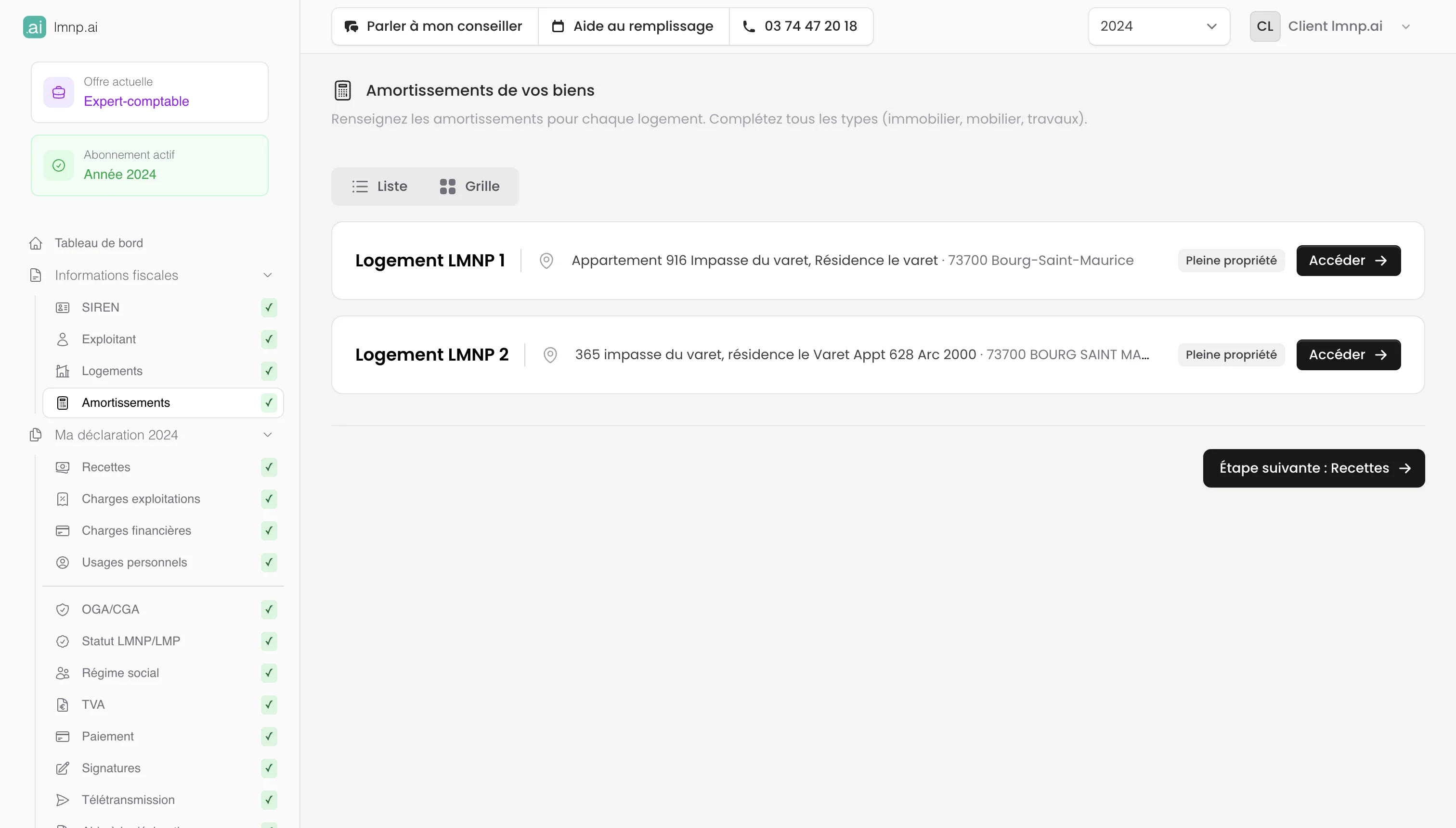 Automatisation des calculs