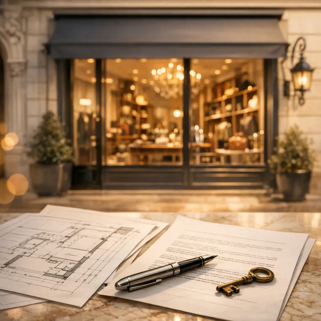Local commercial LMNP 2026 : boutique parisienne avec bail commercial et plans